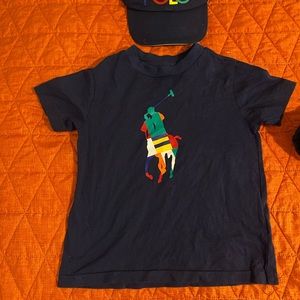 Toddler boys fall polo jacket like new barely worn. Polo hat toddler 2t worn